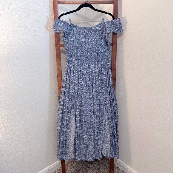 Floerns Dresses & Skirts - Floerns Women's Boho Floral Print Off Shoulder Split Long A Line Dress Size OXL